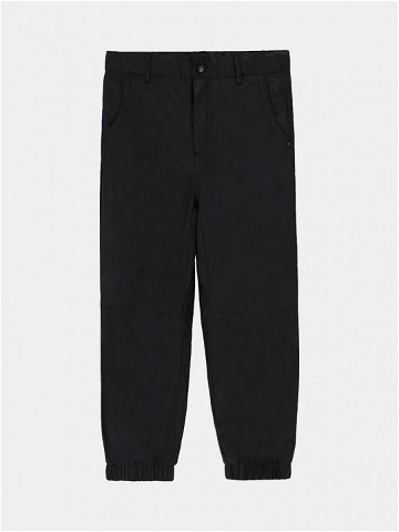 Coccodrillo Kalhoty z materiálu ZC3119701OBK Černá Regular Fit