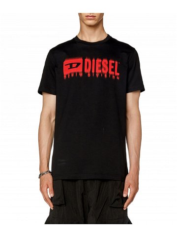 Tričko diesel t-diegor-l6 t-shirt černá xxxl
