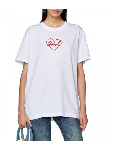 Tričko diesel t-bonty-l3 t-shirt bílá xs
