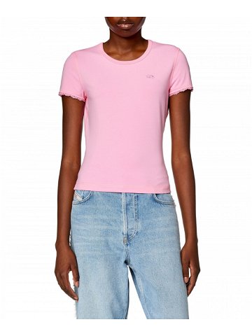 Tričko diesel t-uncutie-lace t-shirt růžová xl