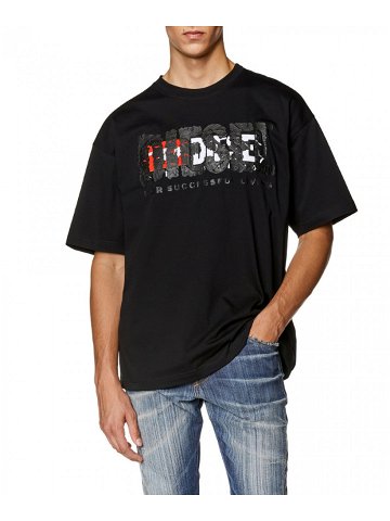 Tričko diesel t-nabel-m1 t-shirt černá xxxl