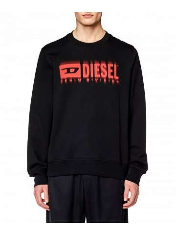 Mikina diesel s-ginn-l8 sweat-shirt černá s