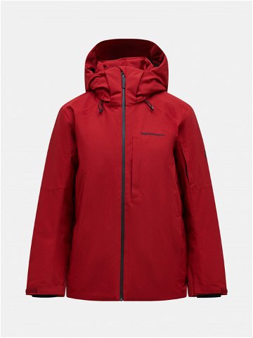 Bunda peak performance m maroon jacket červená xxl