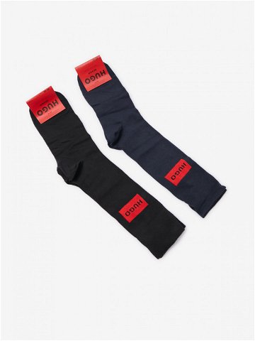 HUGO Ponožky 2 páry Černá