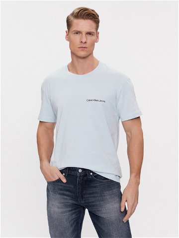 Calvin Klein Jeans T-Shirt Institutional J30J324671 Modrá Regular Fit
