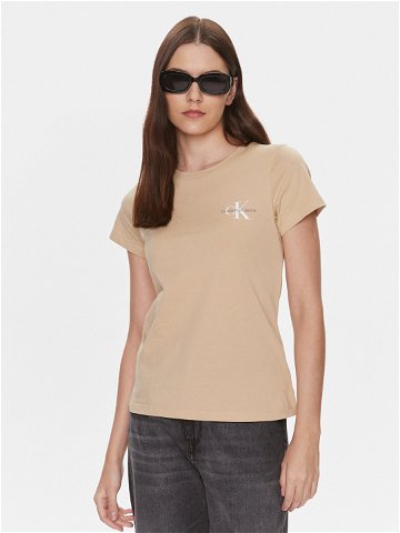 Calvin Klein Jeans 2-dílná sada T-shirts J20J219734 Béžová Slim Fit