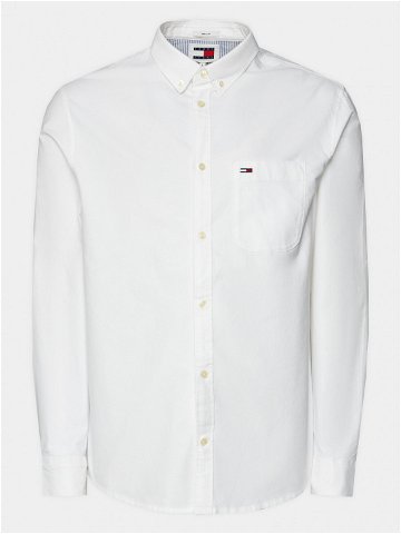 Tommy Jeans Košile Oxford DM0DM18335 Bílá Regular Fit