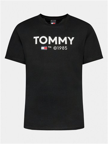 Tommy Jeans T-Shirt Essential DM0DM18264 Černá Slim Fit