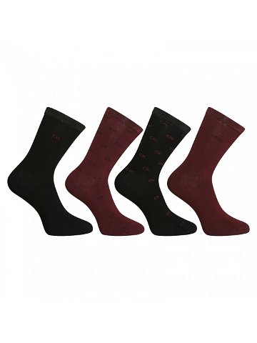 4PACK dámské ponožky Calvin Klein vícebarevné 701225011 003 uni