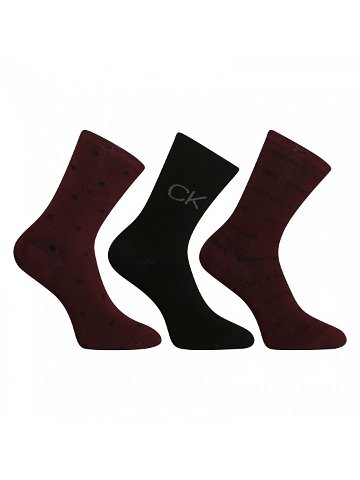 3PACK dámské ponožky Calvin Klein vícebarevné 701224118 003 uni