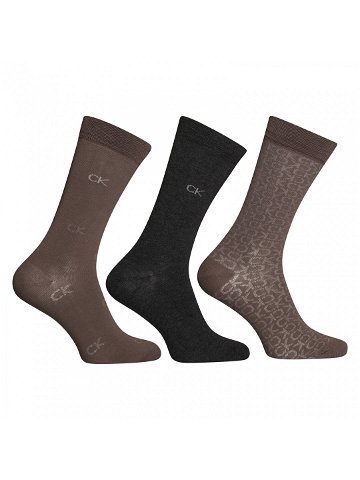 3PACK ponožky Calvin Klein vícebarevné 701224107 002 uni