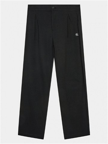 Calvin Klein Jeans Kalhoty z materiálu Ceremony IB0IB01936 Černá Regular Fit