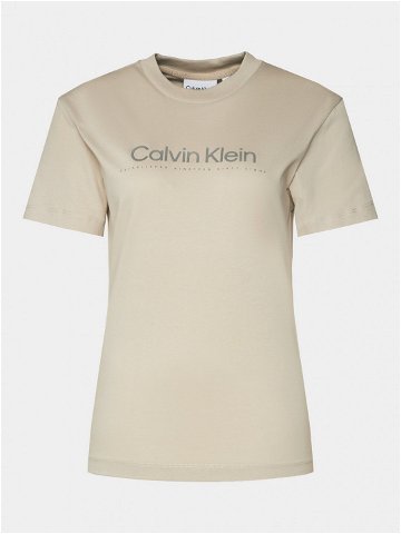 Calvin Klein T-Shirt Graphic K20K206753 Šedá Regular Fit