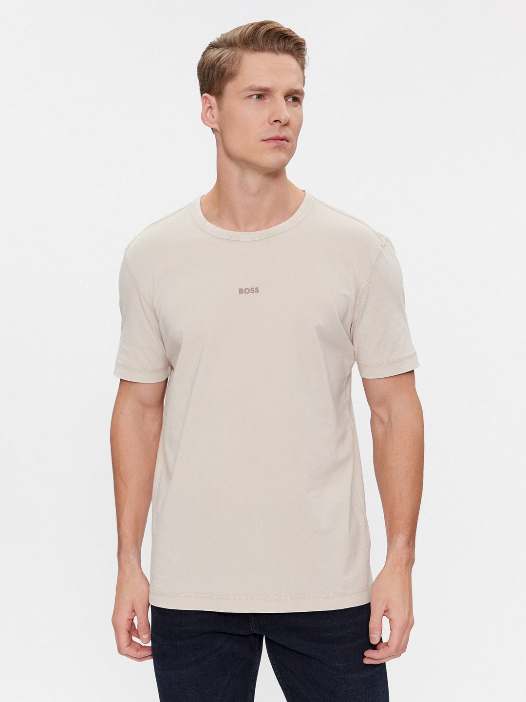Boss T-Shirt Tokks 50502173 Béžová Regular Fit