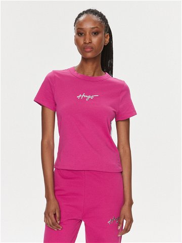 Hugo T-Shirt Classic 50508289 Růžová Regular Fit