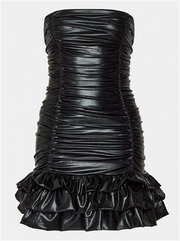 Kontatto Koktejlové šaty MR1041 Černá Slim Fit