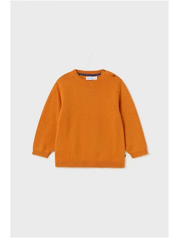 Kojenecký svetr Mayoral oranžová barva lehký