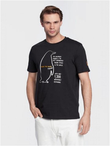 Save The Duck T-Shirt DT1008M PESY15 Černá Regular Fit