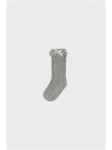 Kojenecké ponožky Mayoral šedá barva