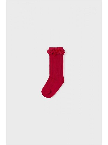 Kojenecké ponožky Mayoral červená barva