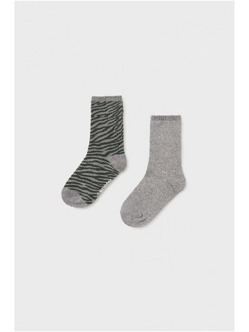 Dětské ponožky Mayoral 2-pack šedá barva