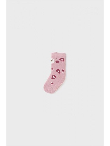 Dětské ponožky Mayoral růžová barva