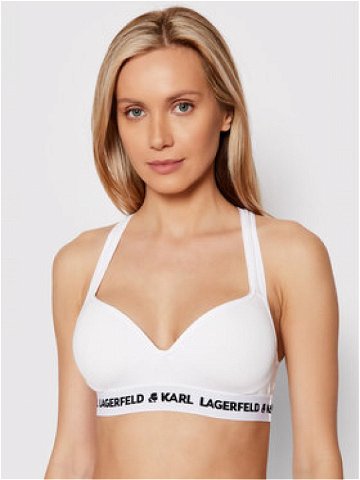 KARL LAGERFELD Podprsenka bez kostic Logo 211W2109 Bílá