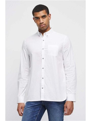 Bavlněná košile Medicine bílá barva regular s límečkem button-down