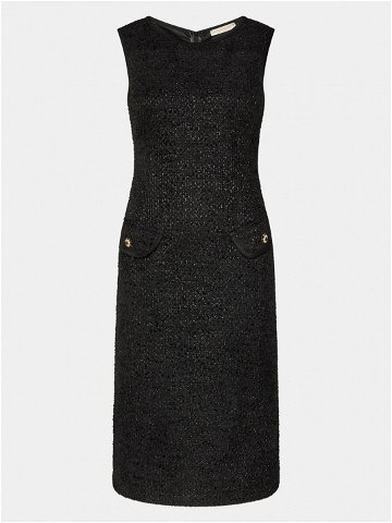 Rinascimento Koktejlové šaty CFC0116876003 Černá Slim Fit
