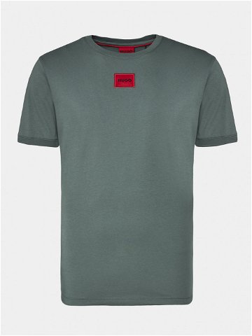 Hugo T-Shirt Diragolino212 50447978 Zelená Regular Fit