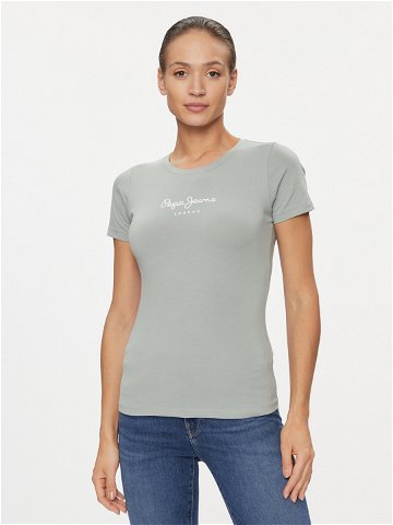 Pepe Jeans T-Shirt New Virginia PL505202 Zelená Slim Fit
