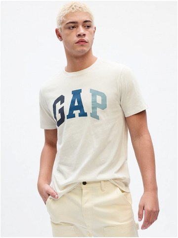 Krémové pánské tričko s logem GAP