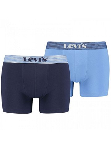 Pánské boxerky 2Pack 37149-0594 modrá – Levi s Velikost L A-C