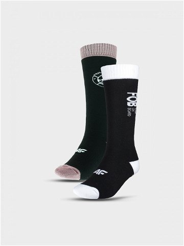 Dámské snowboardové ponožky 2-pack – černé