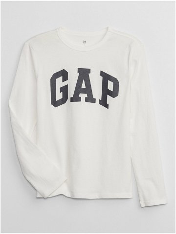 Bílé klučičí tričko s logem GAP