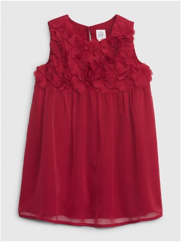 Červené holčičí šaty bez rukávů GAP