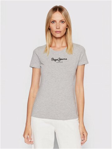 Pepe Jeans T-Shirt New Virgina PL505202 Šedá Slim Fit