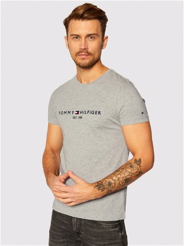 Tommy Hilfiger T-Shirt Core Logo Tee MW0MW11465 Šedá Slim Fit
