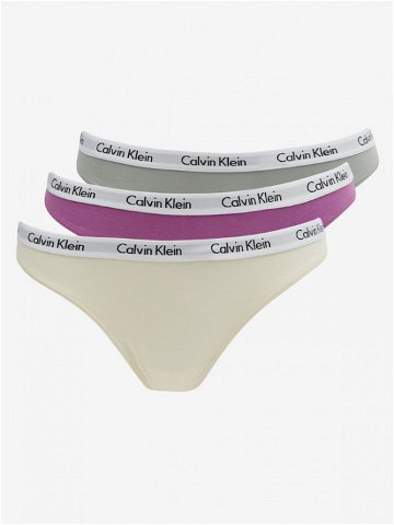 Calvin Klein Underwear Kalhotky 3 ks Růžová