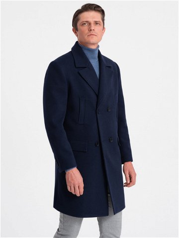 Ombre Clothing Kabát Modrá