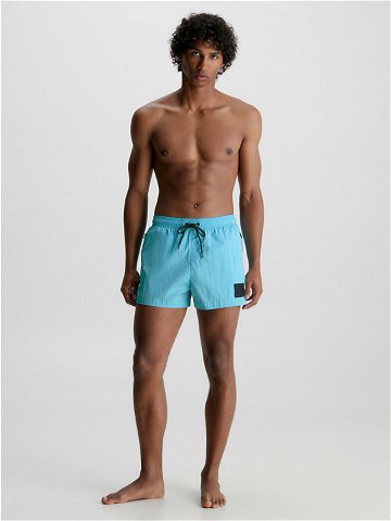 Pánské plavky Short Drawstring Swim Shorts CK Nylon KM0KM00868CU8 modrá – Calvin Klein S