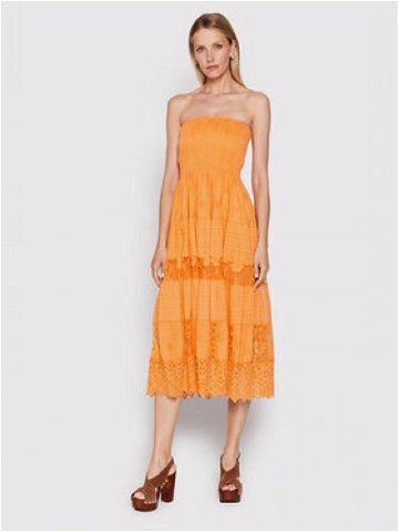 Iconique Letní šaty Gaia IC22 096 Oranžová Regular Fit