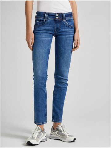 Modré dámské slim fit džíny Jeans Pepe Jeans