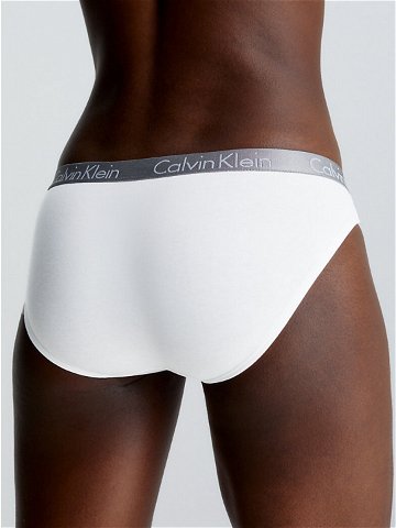 Dámské kalhotky QD3540E-100 bílé – Calvin Klein bílá XL