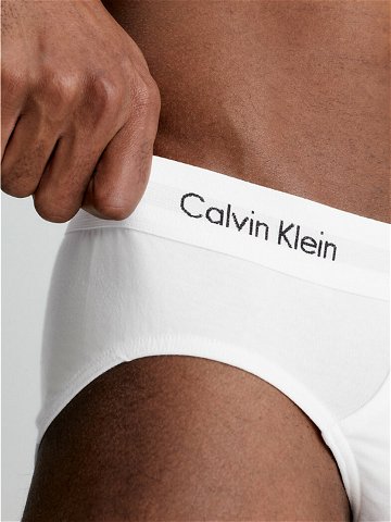 Pánské slipy 3 Pack Briefs Cotton Stretch 0000U2661G 100 bílá – Calvin Klein L