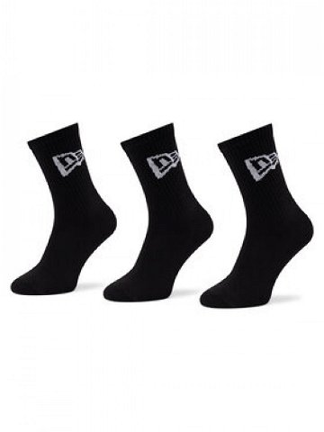 New Era Sada 3 párů vysokých ponožek unisex Flag Crew 13113643 Černá