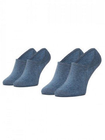Tommy Hilfiger Sada 2 párů pánských nízkých ponožek 382024001 Modrá