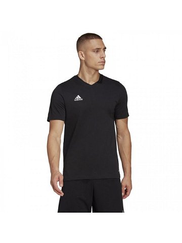Pánské tričko Entrada 22 M HC0448 Černá logo – Adidas černá 2XL