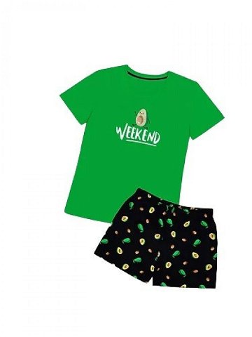 Dámské pyžamo 01 207 zelené s avokádem – Karol XL