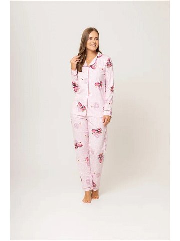 Dámské pyžamo 175 062 růžová vzor – Karol 4XL